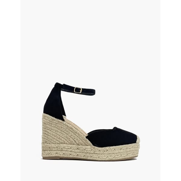 Sandalias de cuña para mujer - Negras