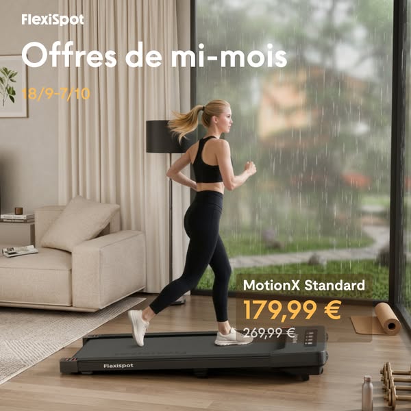 FlexiSpot MotionX Standard – 179,99 € · Offre de mi-mois
