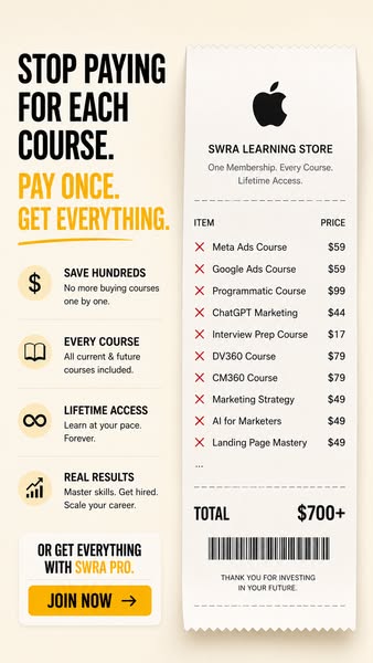 Stop Paying For Each Course. Pay Once.