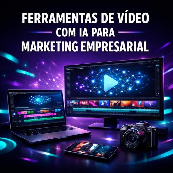Ferramentas de Vídeo com IA para Marketing Empresarial