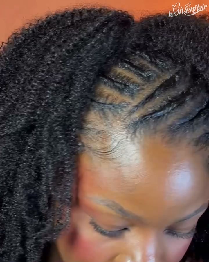 Kinky 3 In 1 Half Wig - 18in