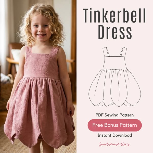90% Off Tinkerbell Dress Sewing Pattern