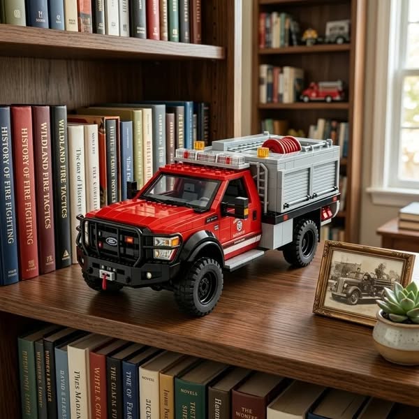 F-550 Fire Rescue Truck Building Set - Salute to the heroes who went against the flames