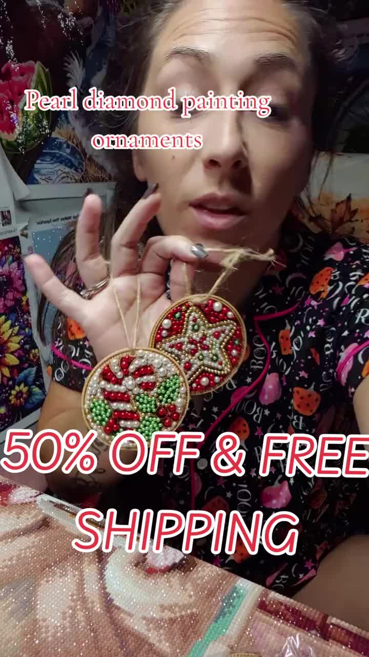 DIY Christmas Diamond Painting Ornament