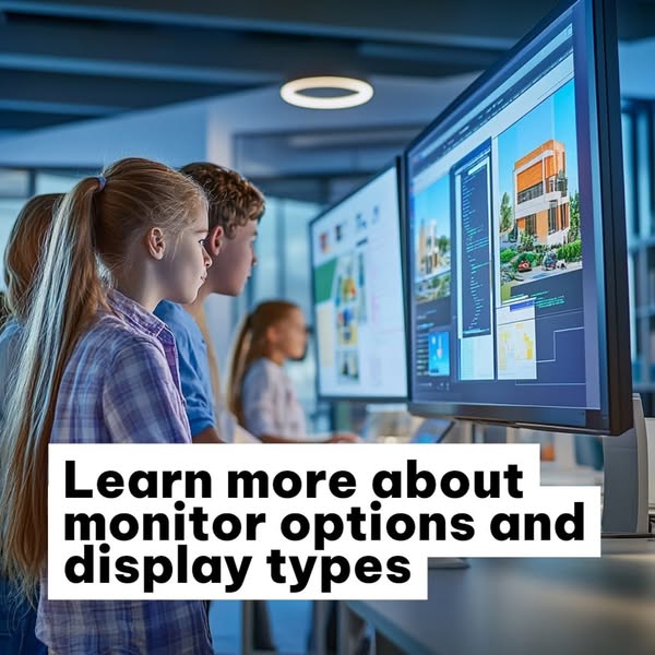 Learn more about monitor options and display types