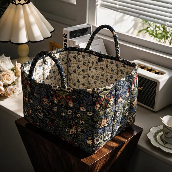 Boho Fabric Storage Basket