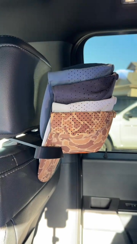 CabCap - Universal Headrest Hat Holder for Trucks Cars & SUVs | Holds 5 Hats