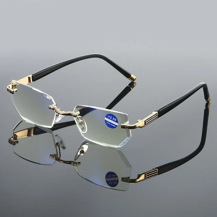 Hoaptitoele Sapphire high hardness anti blue light intelligent dual focus reading glasses