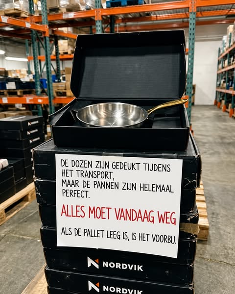 Tien kapotgeslagen pannen, maar één bleek echt