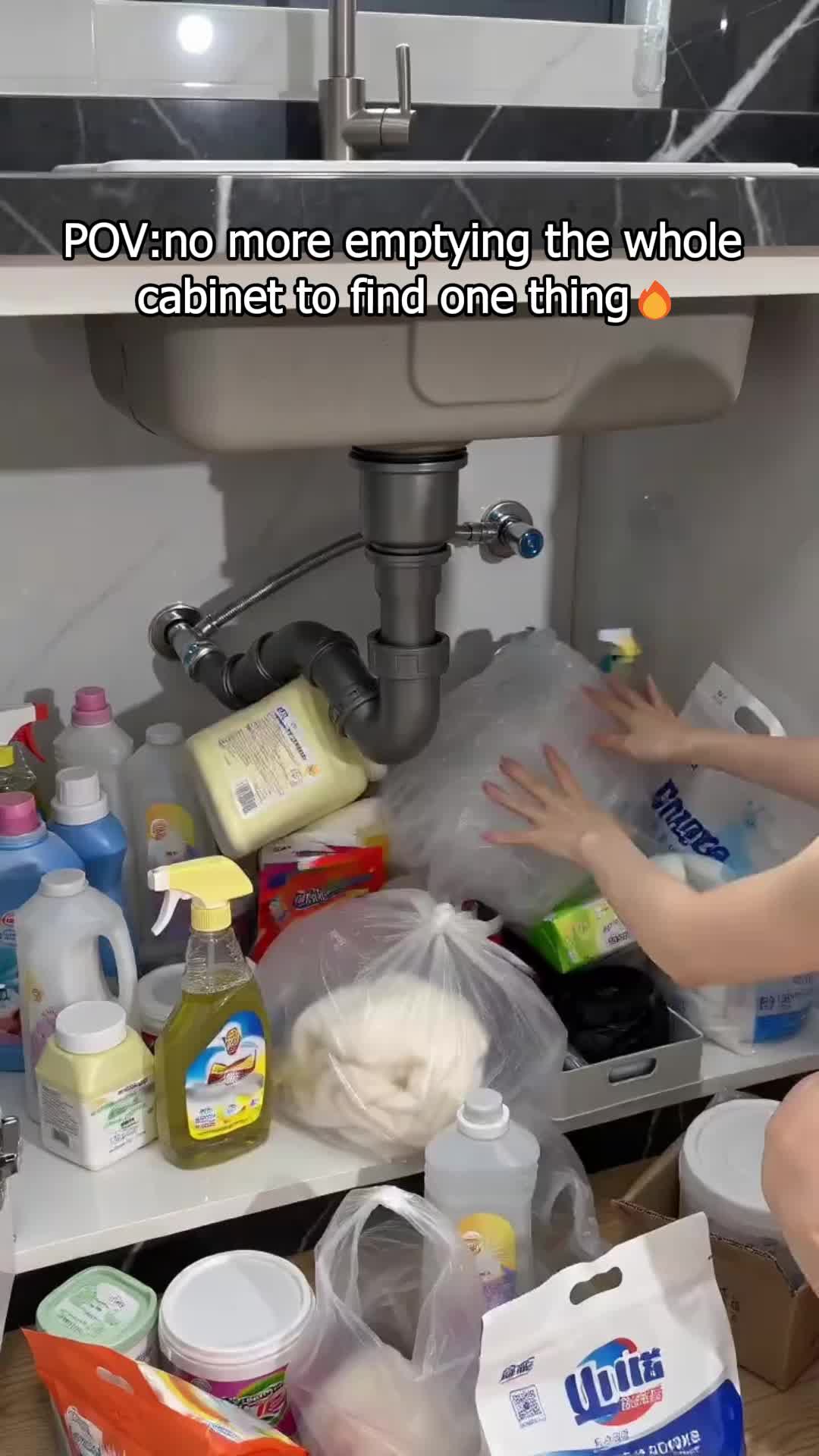 Sakerplus Pull-Out Under-Sink Organizer