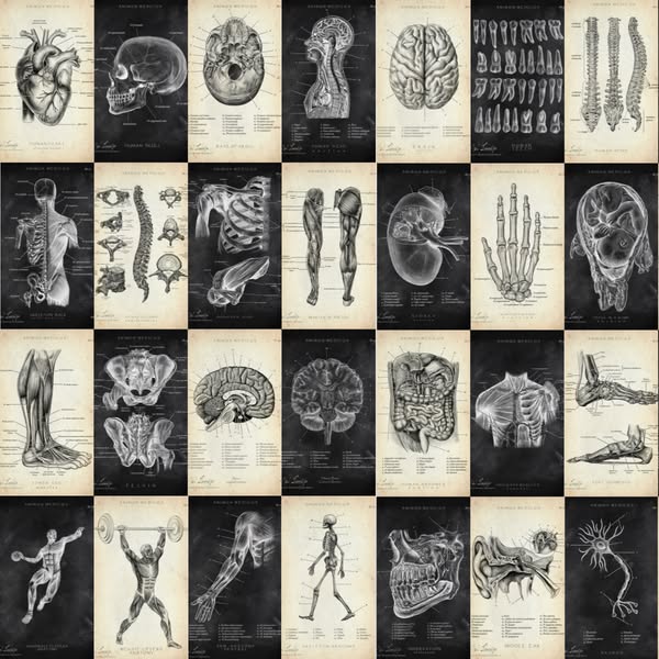 Die 7 meistbestellten Anatomie-Motive