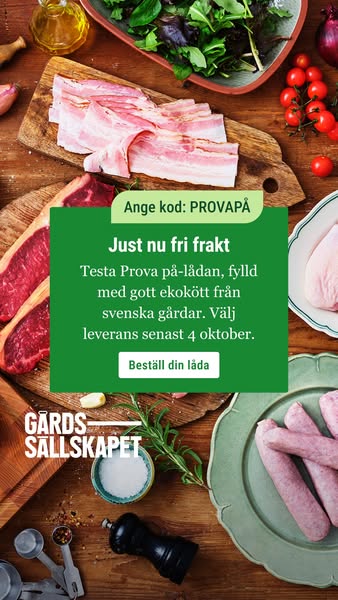 Just nu! Beställ med fri frakt