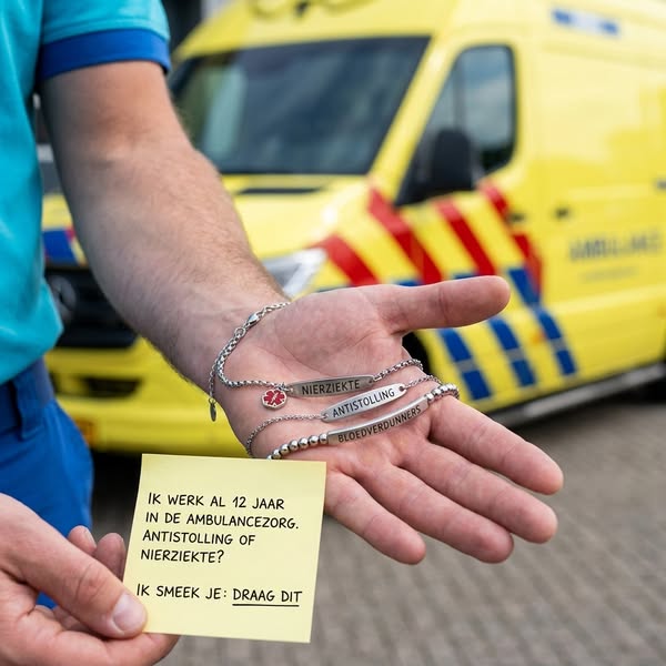 Deze armband kan een leven redden.