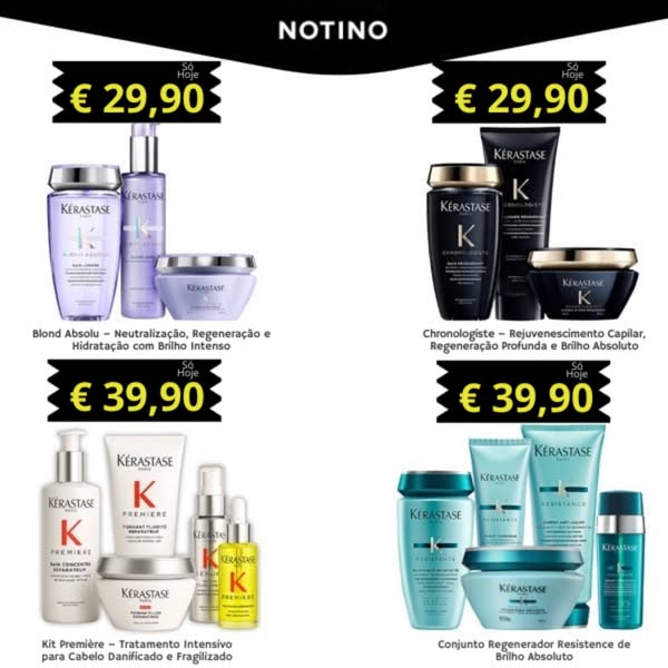 Liquidação pack 5 produtos – Só hoje