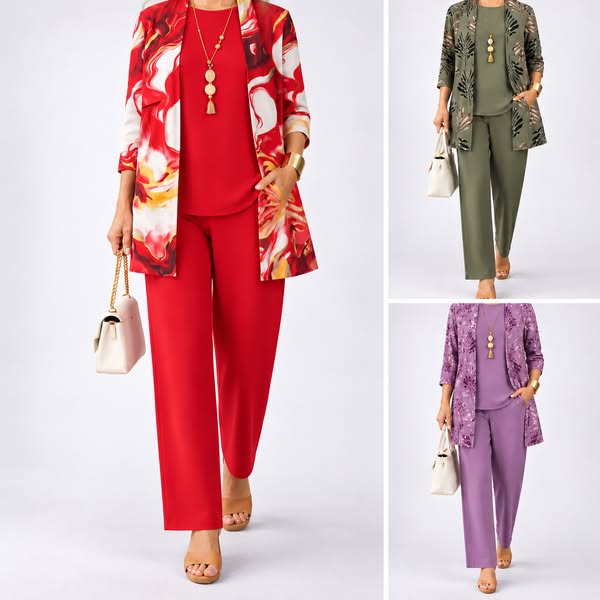3 piezas. Un look. Cero complicaciones.
