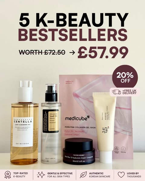 Save 20% on Five K-Beauty Icons