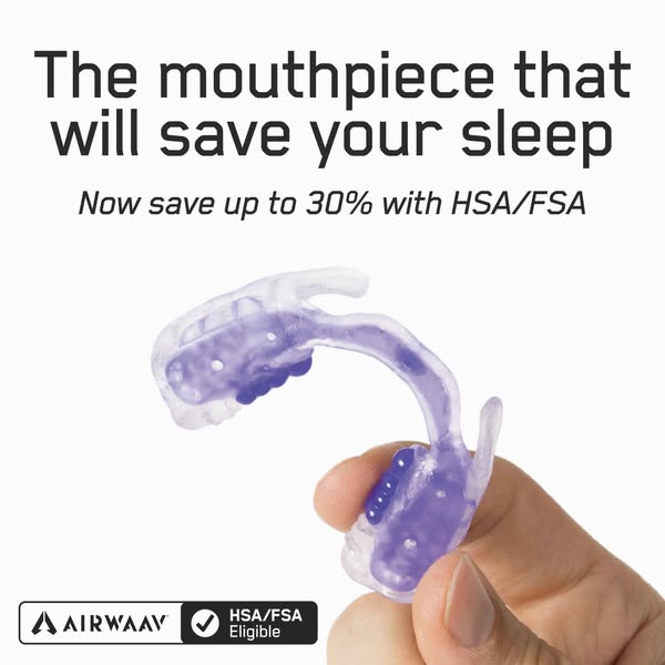 AIRWAAV Recovery Mouthpiece for Sleep – Now HSA/FSA Eligible