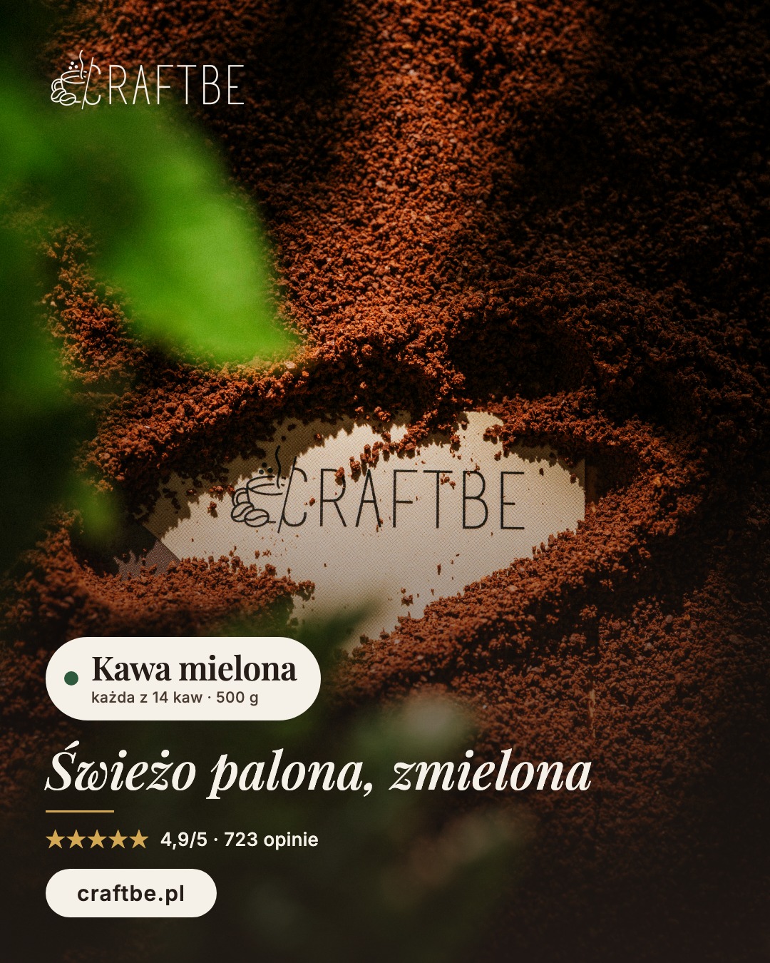 Kawa mielona 500 g, świeżo palona