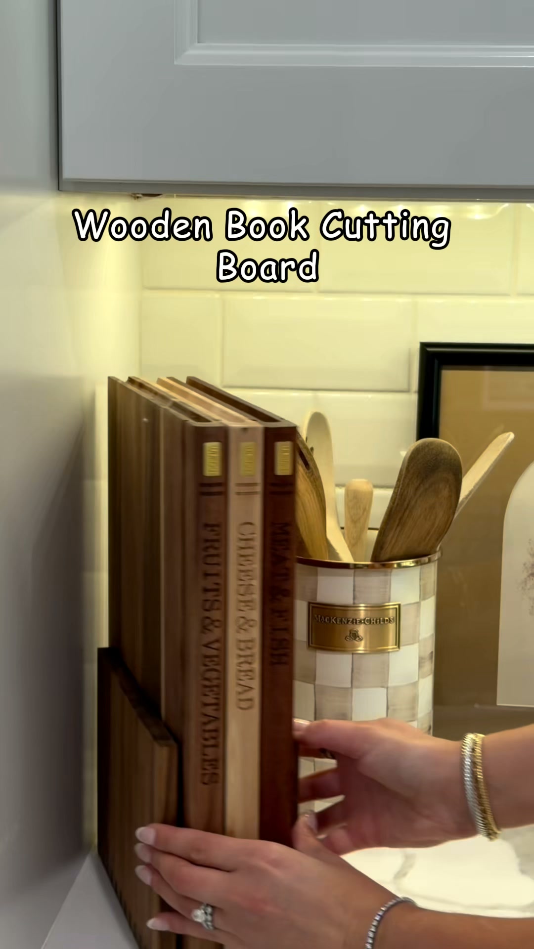 Wooden Book Cutting Board
