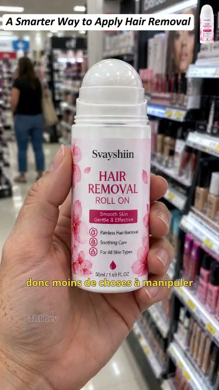Épilateur roll-on doux pour le corps