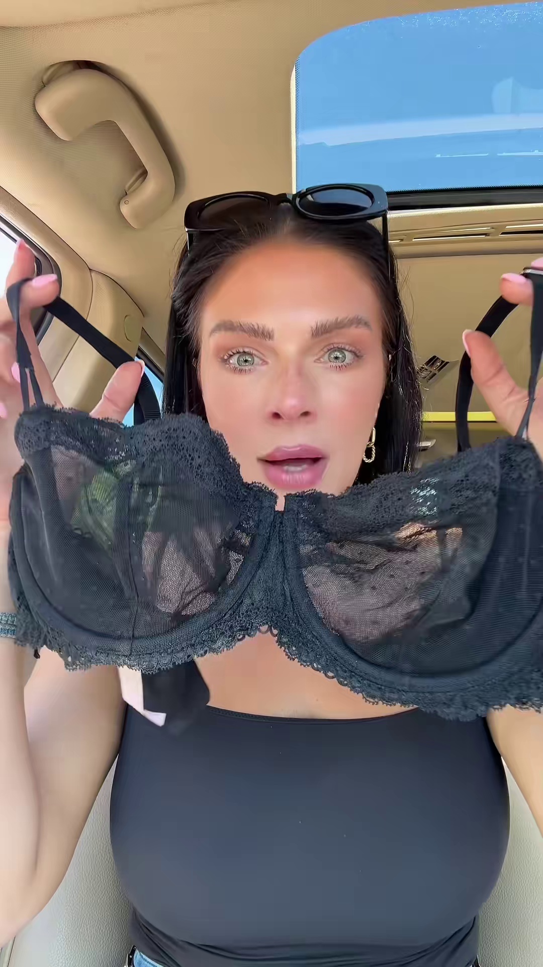 Sexy Mesh Lace Balconette Bra