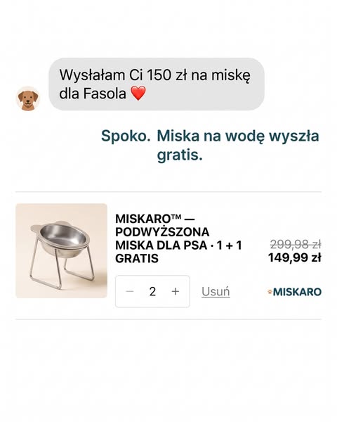 To miska, nie jedzenie.