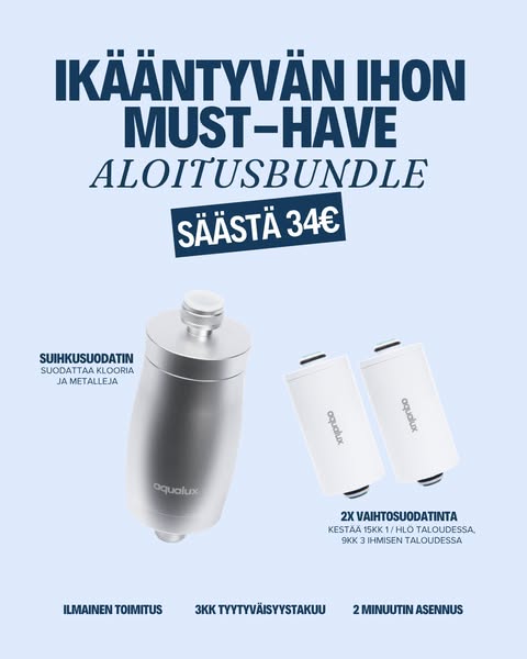 Suomen suosituin suihkusuodatin