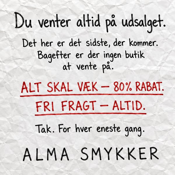 Alt skal væk — 80%.