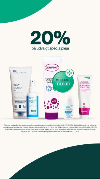 Spar 20% på udvalgt specialpleje