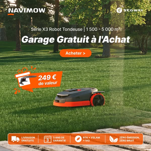 Garage offert avec votre Navimow X3