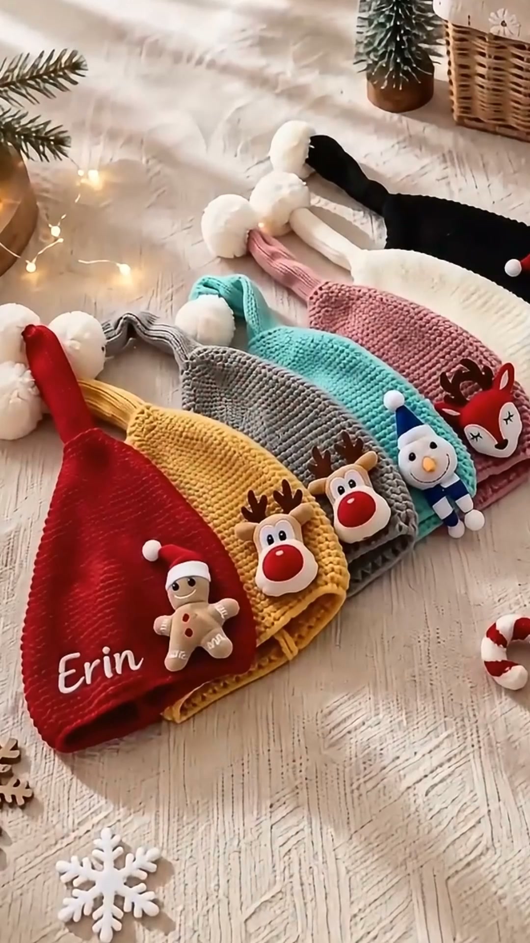 Personalized Embroidery Long Tail Hat