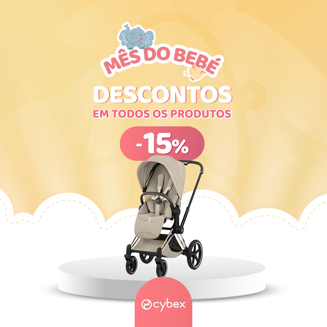 Mês do Bebé CYBEX -15% DESCONTO TODA A MARCA