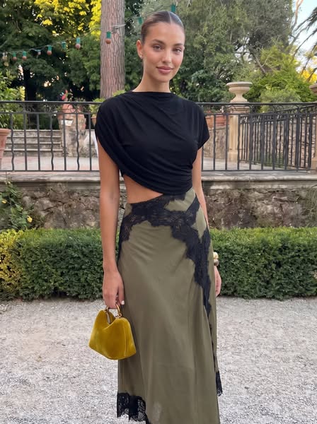 Olive Lace Dress