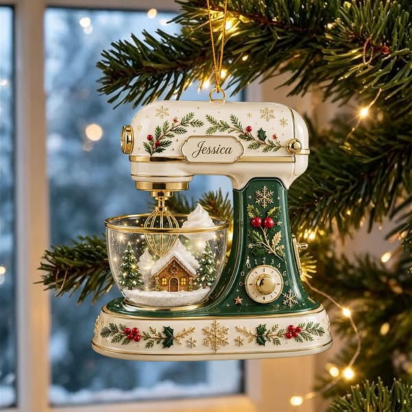 Personalized Baking Stand Mixer Christmas Ornament