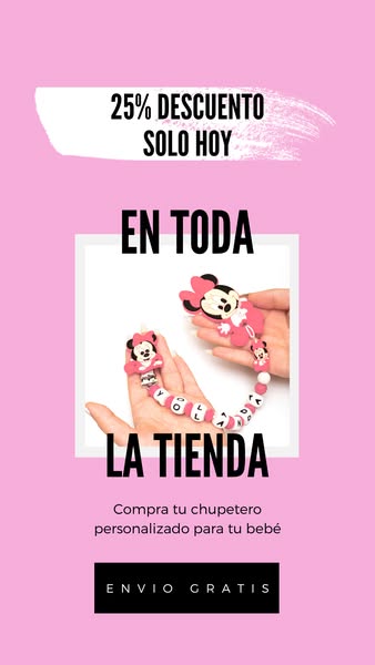 Tu bebé se merece lo mejor, regálale un chupetero personalizado.