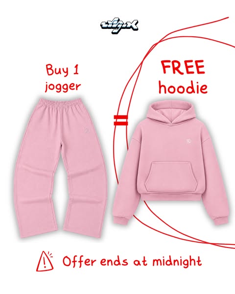 BAGGY JOGGERS PANTS [BABY PINK]