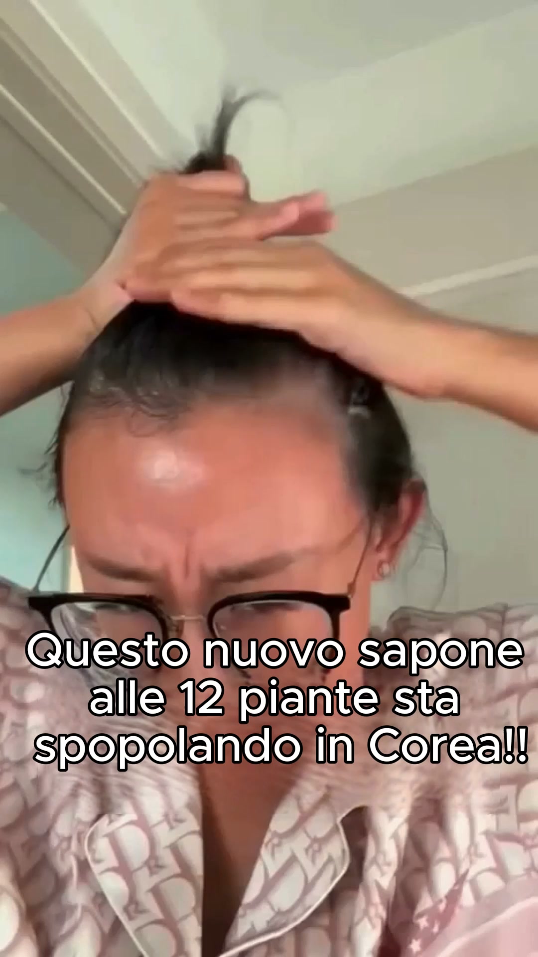 Sapone Coreano per la Crescita dei Capelli — Ferma la Caduta con 12 Erbe