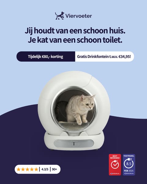 Nooit meer poep scheppen!