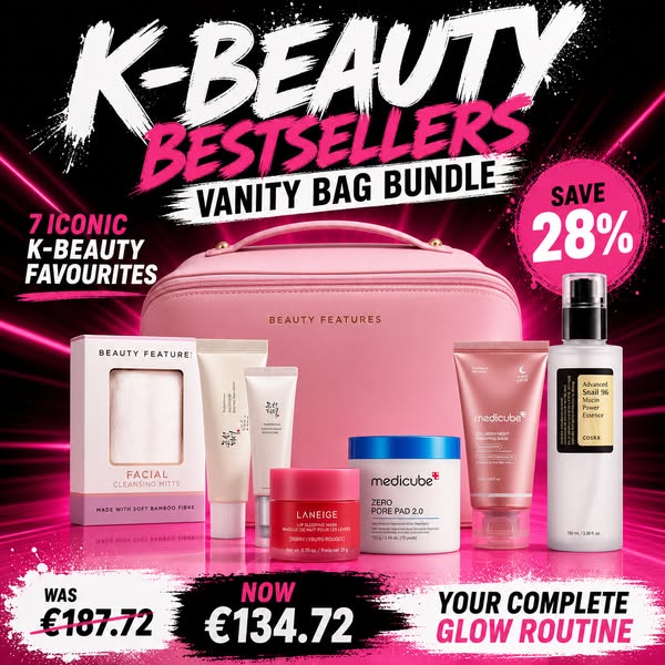 BeautyFeatures K-Beauty Bestsellers Vanity Bag Bundle