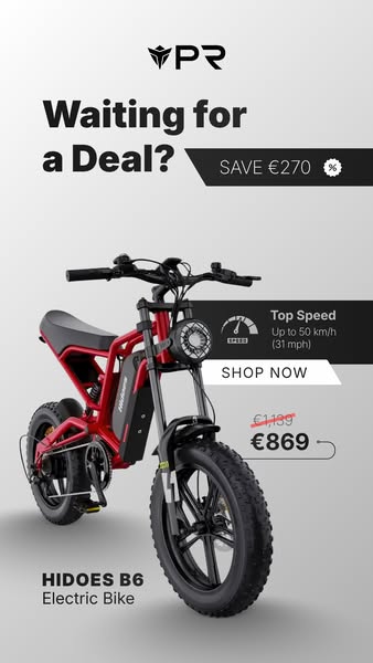 Save €270 on the HIDOES B6