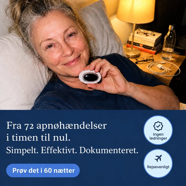 Fra 72 søvnapnø-hændelser til nul. Enkelt.