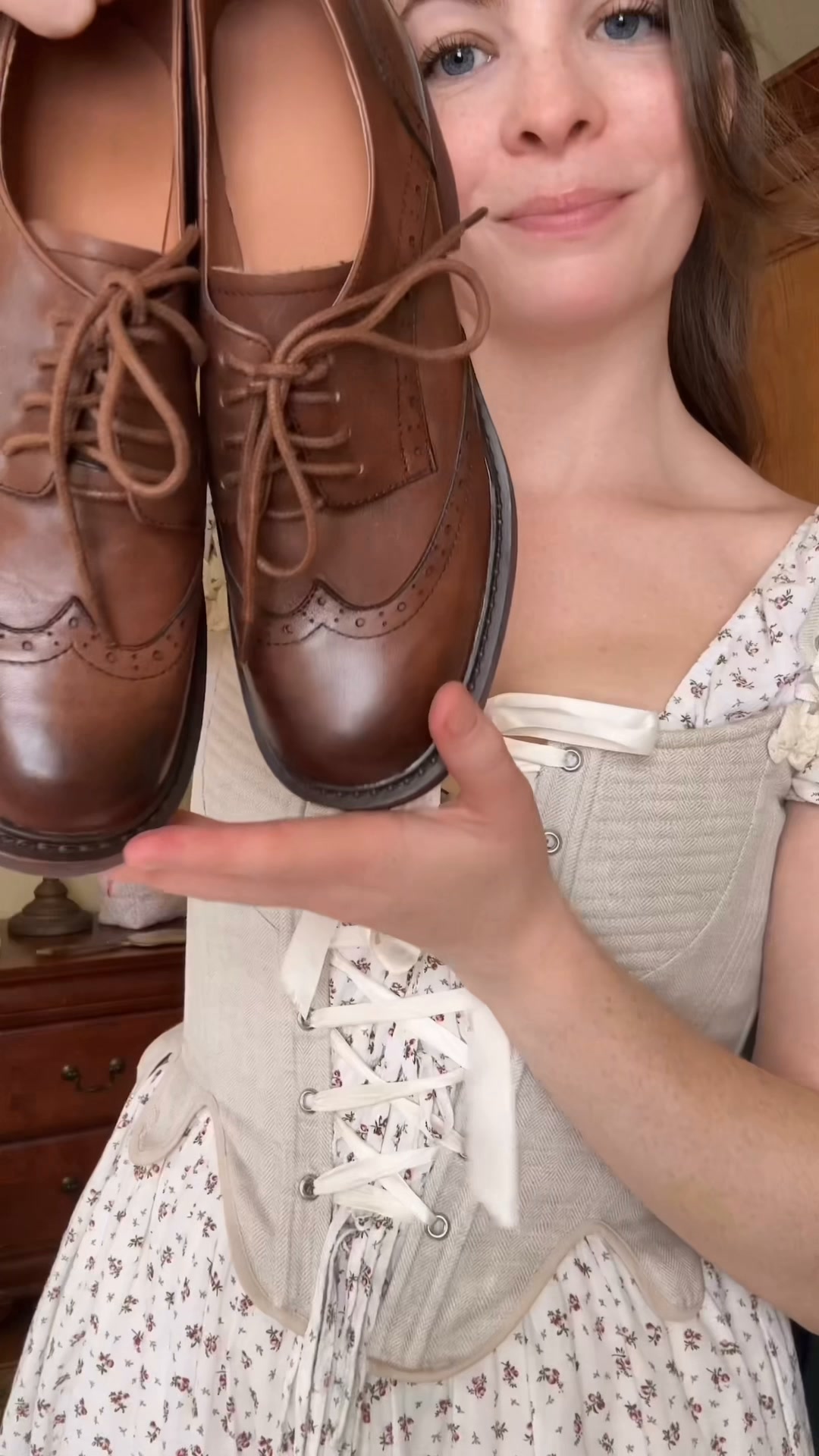 Vintage Brogue Oxford Shoes