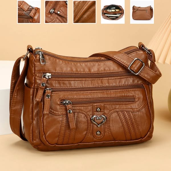 50% OFF! Women's Leather Crossbody Bag – Versatile Multi-Function Purse for Everyday Use