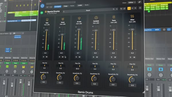 Remix:Drums Stem Separation Plugin