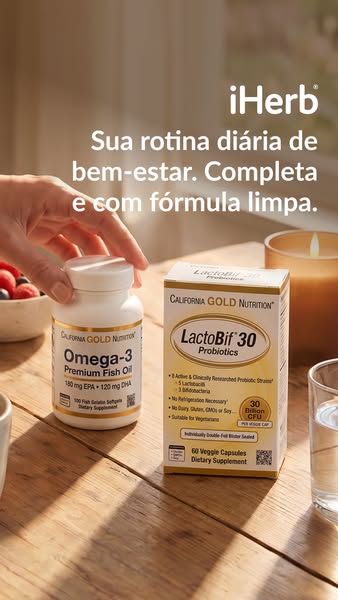 Sua rotina diária de bem-estar. Completa e limpa.