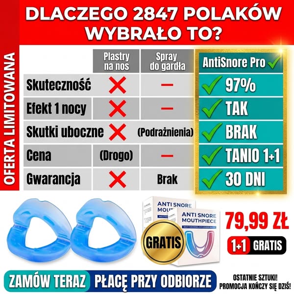 Kup 1 Dostań 2 GRATIS — Przestań Chrapać Od Dziś