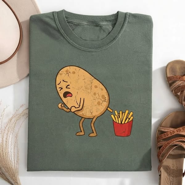 Funny fried potato T-shirt