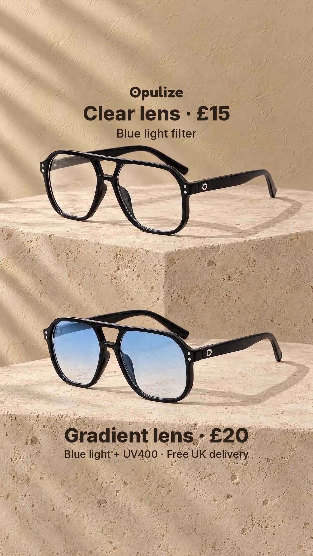 Clear £15 · Gradient £20