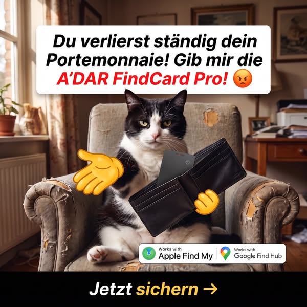 Nie wieder Portemonnaie suchen