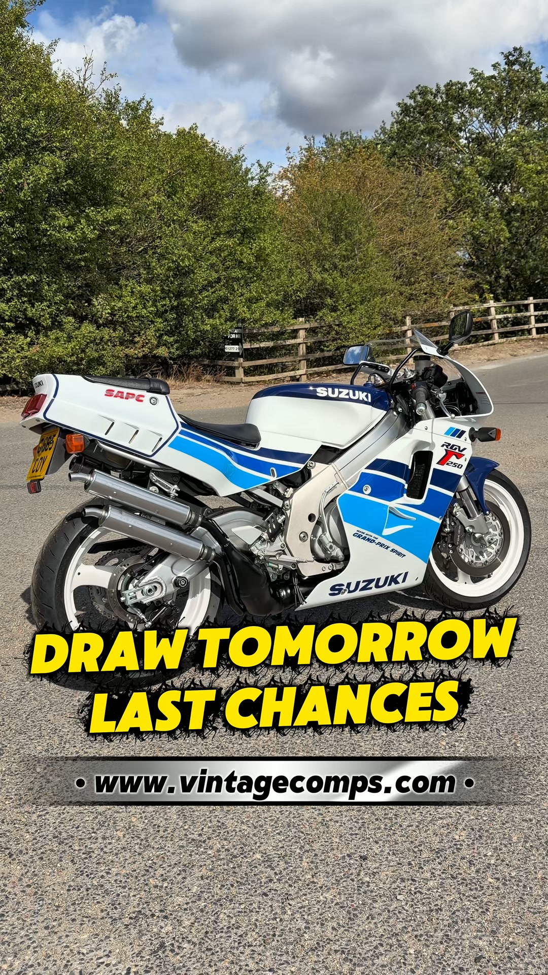 ENDS TOMORROW - WIN THIS RGV250